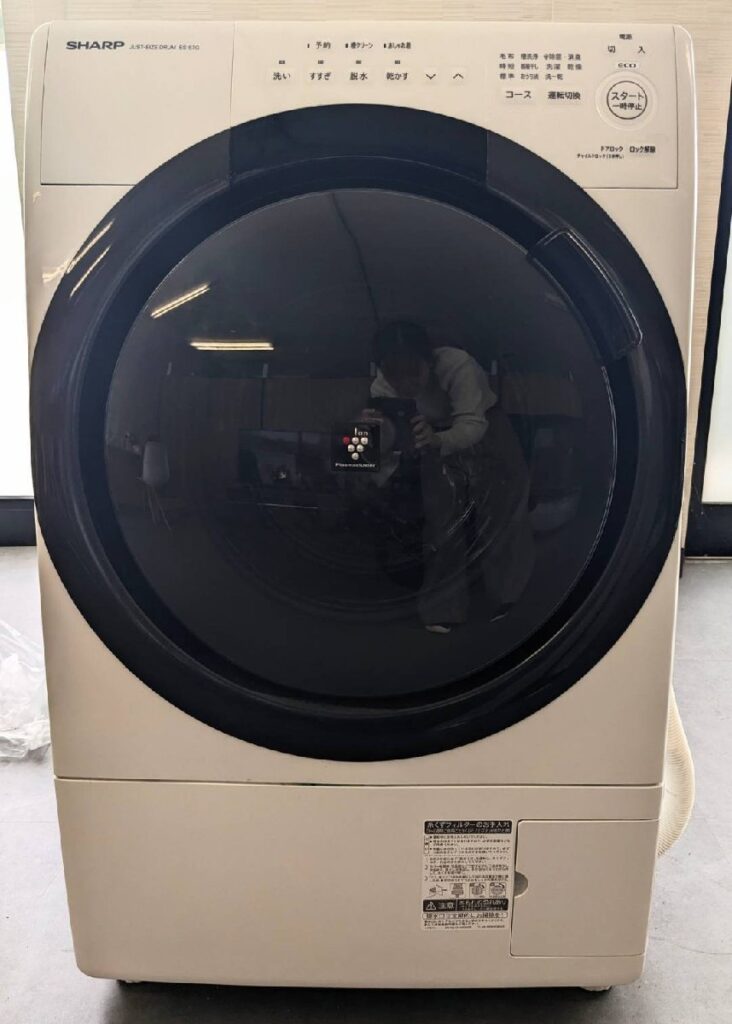 SHARP シャープ ドラム式洗濯乾燥機 ES-S7G-WL 左開き 2022年製 通電確認済み