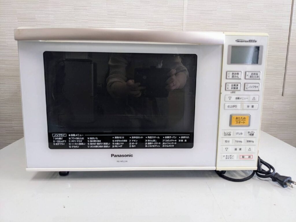 Panasonic パナソニック　オーブンレンジ NE-MS234-W　2018年製 通電のみ確認済み