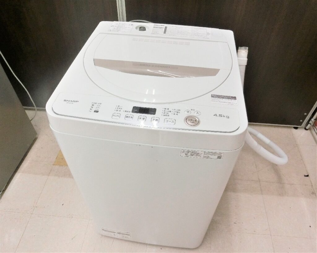 SHARP シャープ 全自動洗濯機 ES-GE4E-C 4.5kg 2020年製