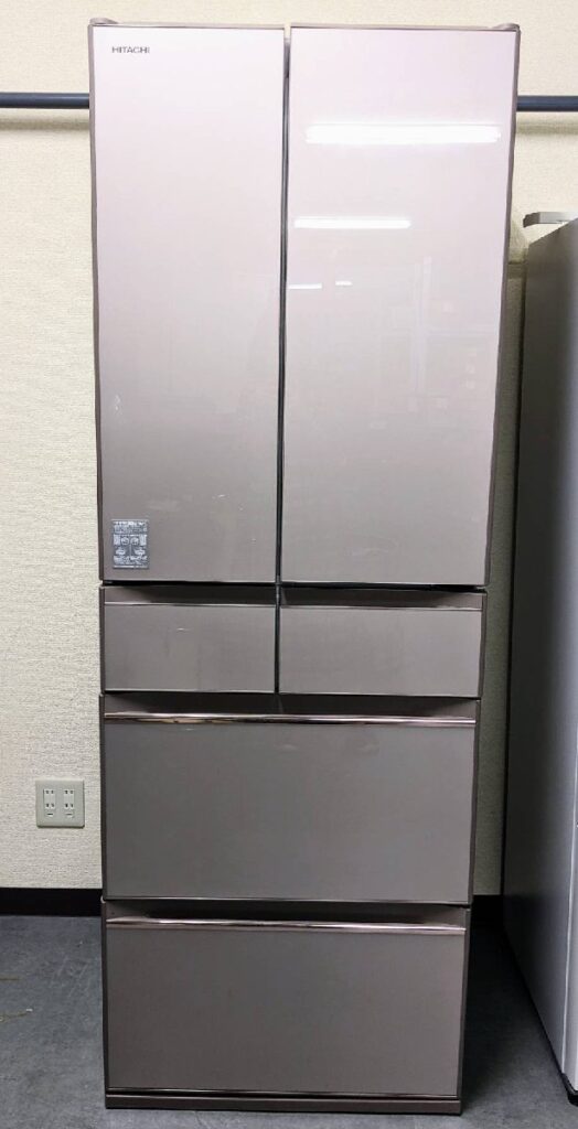 HITACHI 6ドア冷蔵庫 真空チルド R-HW52J（XN) 2018年製 520L 動作確認済み