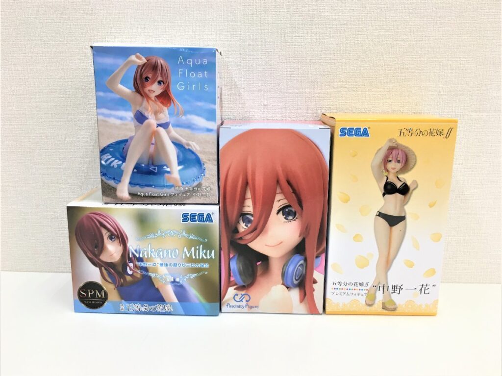 五等分の花嫁 フィギュア 中野一花/中野三玖 4点 まとめ売り