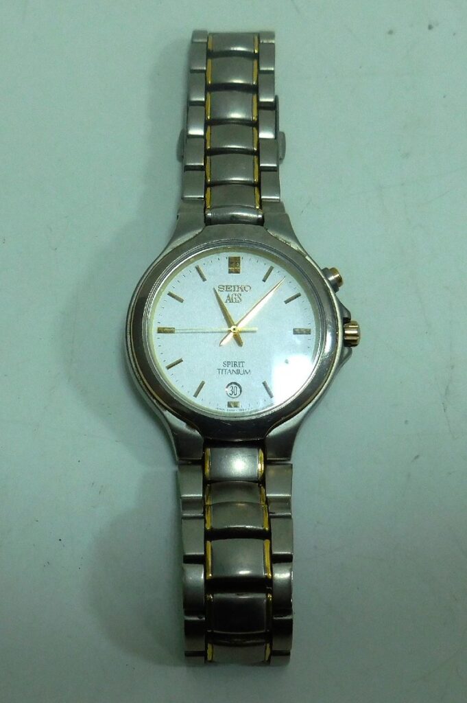 SEIKO セイコー スピリット 5M22-7B80 AGS SPRIT TITANIUM ワンピースケース 腕時計 稼働なし