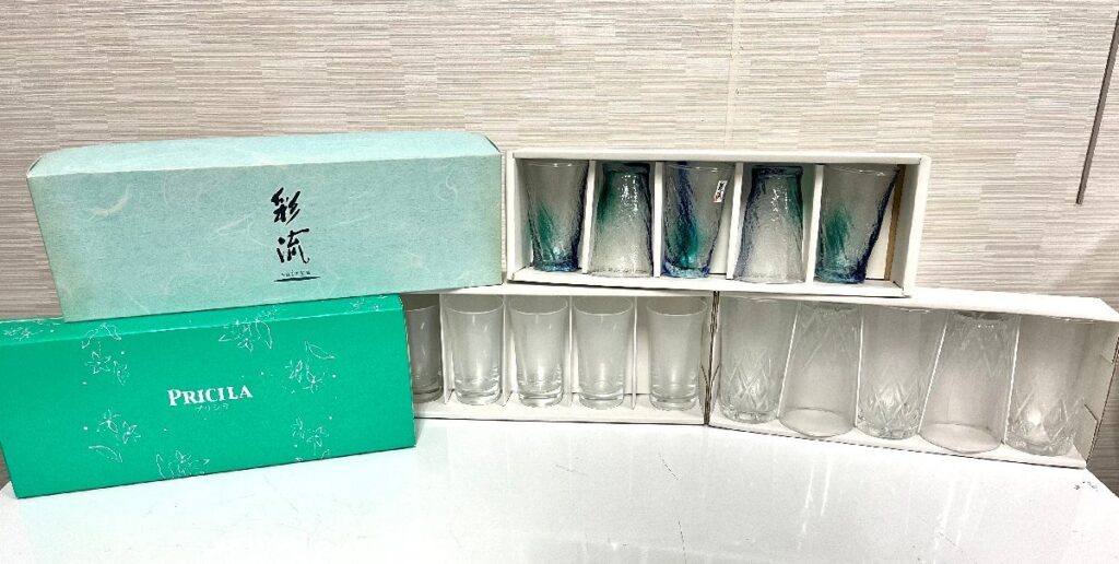 ガラスコップまとめ売り 5×3個 計15個