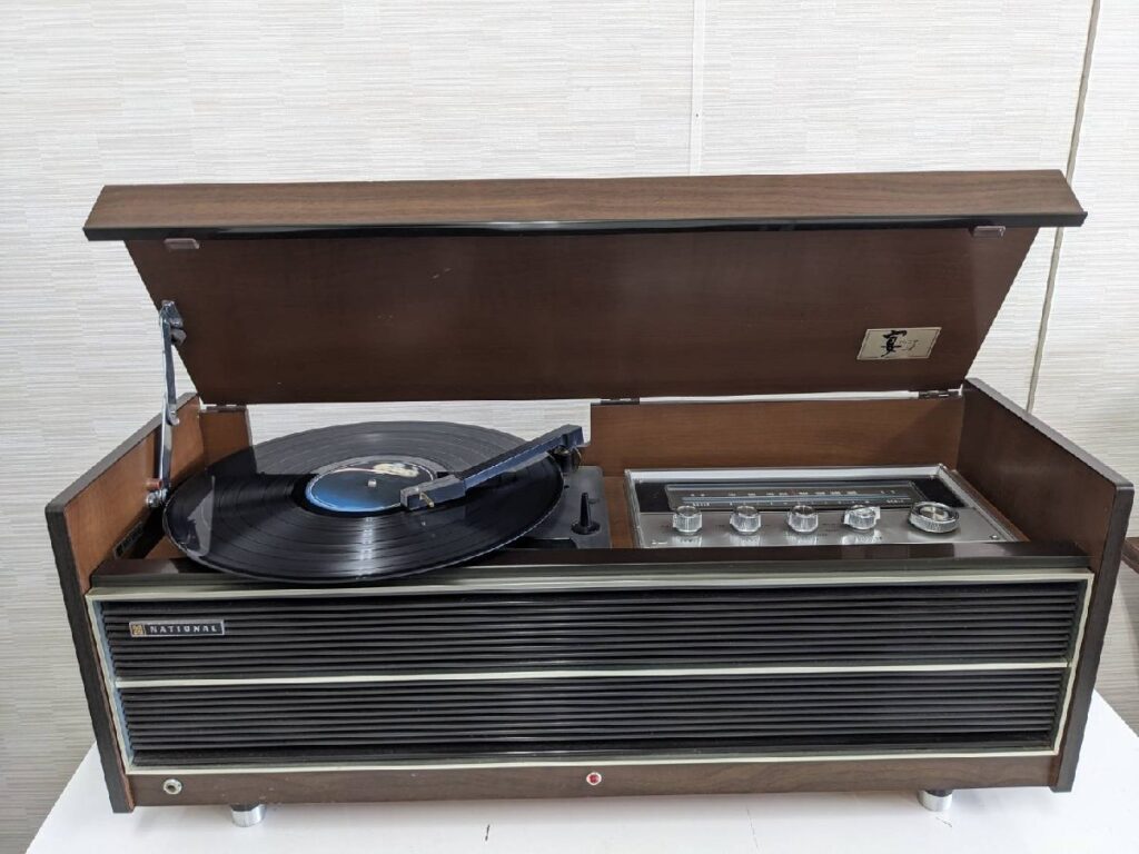 National ナショナル 卓上型 ステレオ SF-3100 宴ジュニア 真空管 AMラジオ レコードプレイヤー