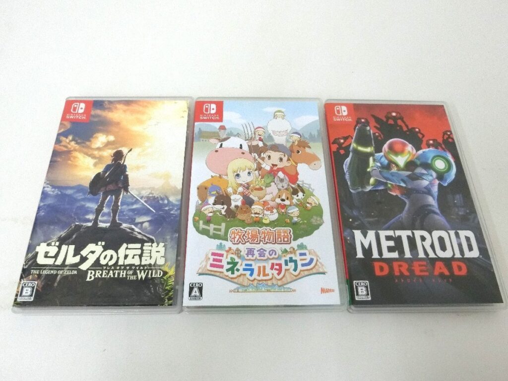 ゼルダの伝説/牧場物語/メトロイド Nintendo Switch ニンテンドースイッチ用 ソフト まとめて