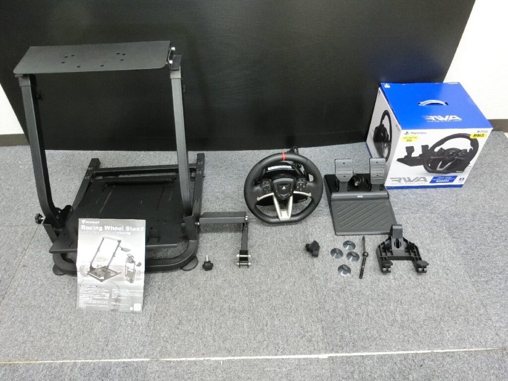 HORI レーシングホイールエイペックス for PS5/PS4/PC用 SPF-004 VSHARKERスタンド付き