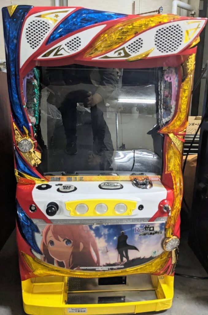 パチスロ実機 大都技研 Ｒｅ：ゼロから始める異世界生活Ａ６ 剣聖パネル コイン不要機 リゼロ