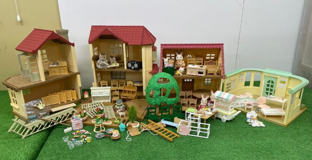 シルバニアファミリー ハウス まとめ 人形 赤ちゃん 赤い屋根の大きなお家 森の歯医者さん