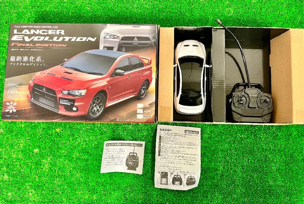 三菱 ランサー エボリューション ファイナルエディション ランエボ ホワイト ラジコン