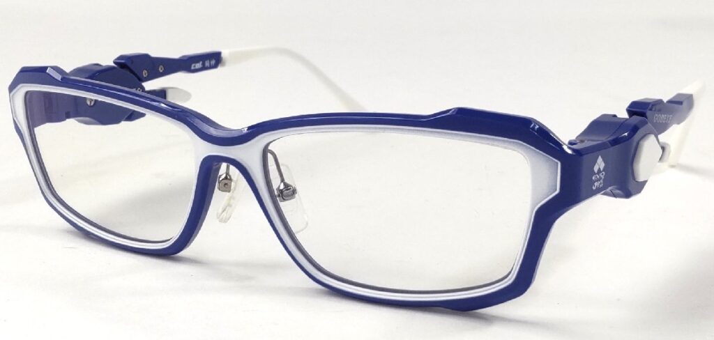 GODEYE ゴッドアイ 闘神 眼鏡 青/ブルー めがね 現状品