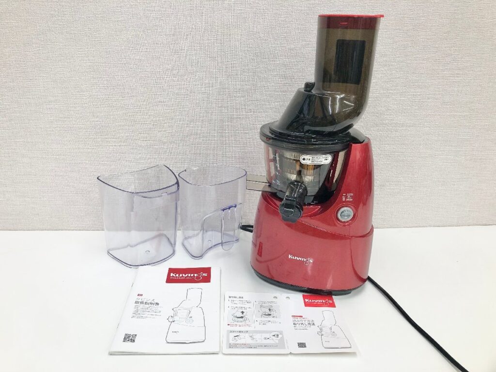 Kuvings クビンス ホールスロージューサー サイレントジューサー JSG-641M レッド 調理器具 キッチン
