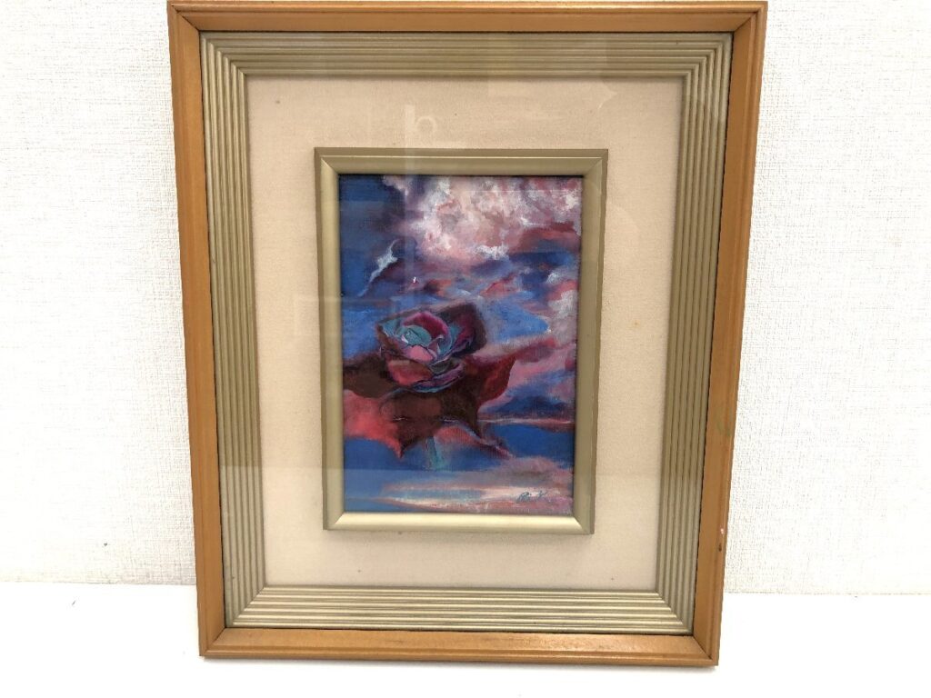 森田律子 薔薇 油絵 油彩 絵画 バラ 女流画家協会