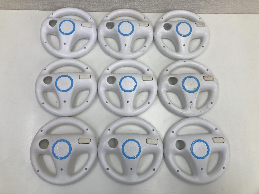 Nintendo ニンテンドー Wii ハンドル まとめ 9点 RVL-024 ホワイト ゲーム機器