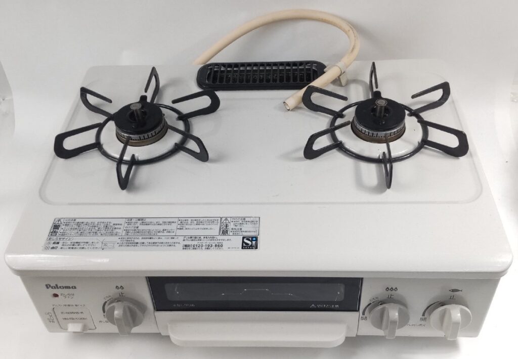 ジャンク Paloma パロマ 2口ガステーブル IC-N36HS-R ガスコンロ ガス種変更済み 都市ガス用 動作未確認 現状品