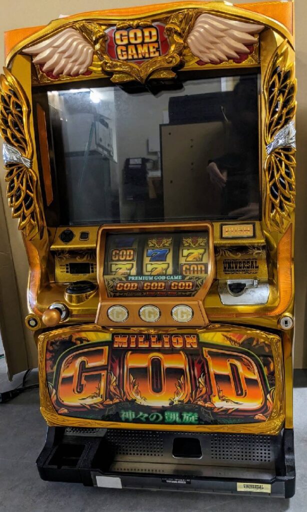神々の凱旋 実機 GOD ゴッド パチスロ スロット ドアキー/設定キー付 コイン不要機
