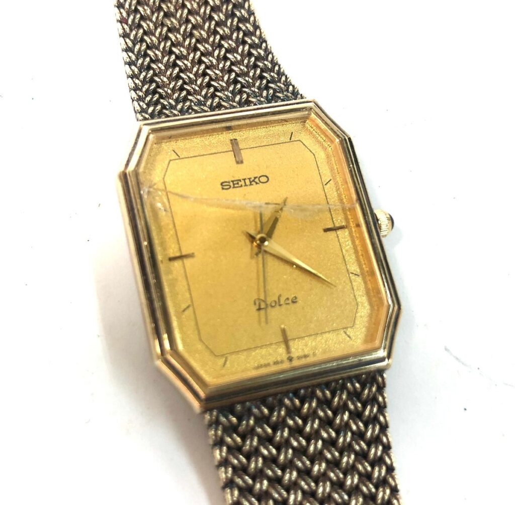 SEIKO DOLCE セイコー ドルチェ 9531-5080 ガラス割れあり 腕時計 電池切れ 動作未確認