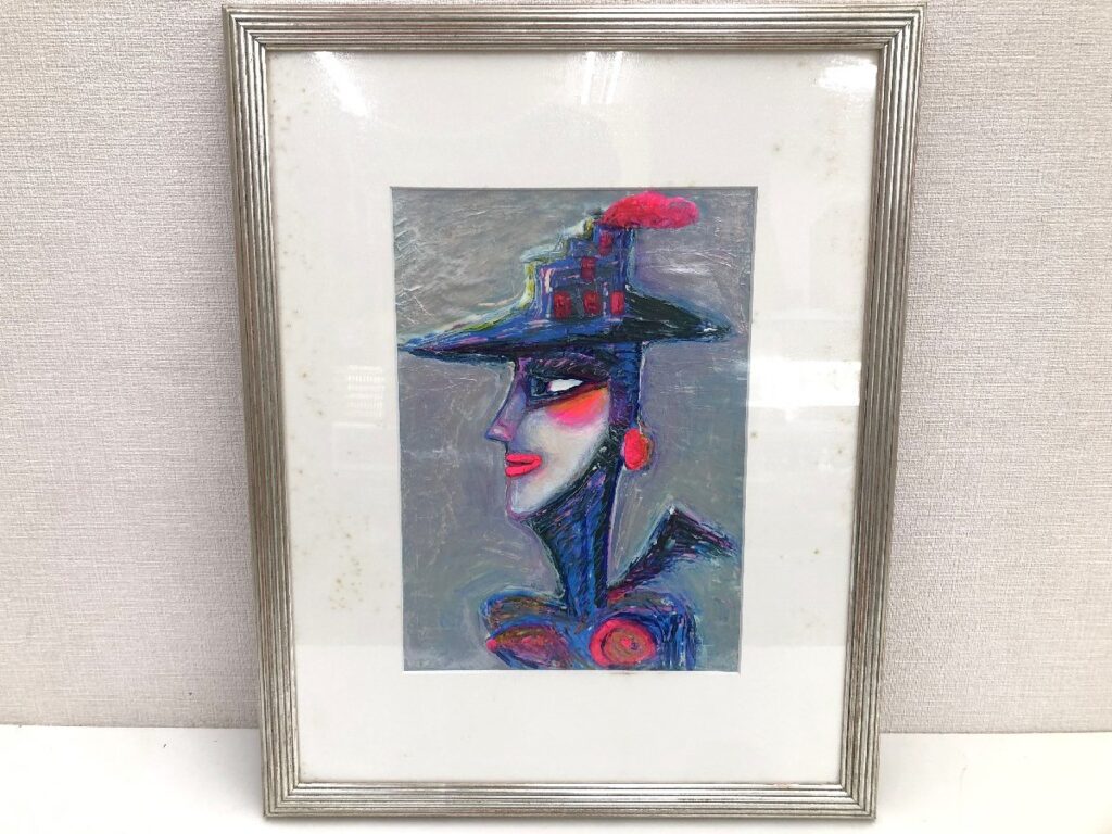 久保田喜正 人物 油絵 油彩 絵画 横顔 YOSHIMASA KUBOTA