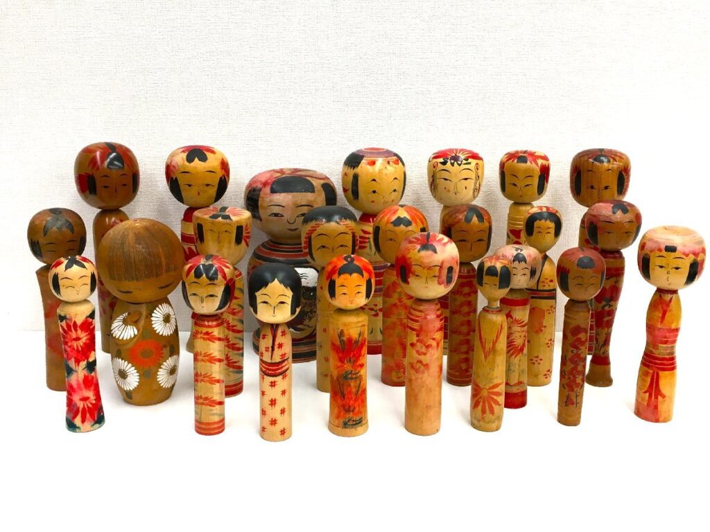 こけし 銘入り 24体 まとめ売り 民芸品 工芸品 伝統工芸品 郷土玩具