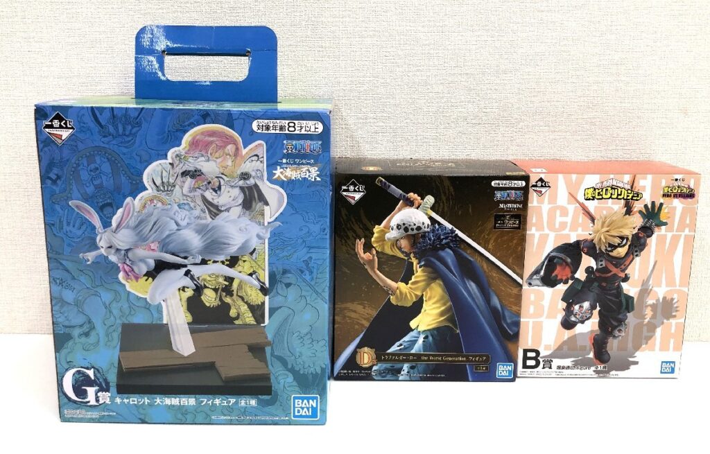 少年ジャンプ フィギュア 3点 まとめ 未開封品有り 一番くじ ワンピース ロー 僕のヒーローアカデミア 爆轟勝己