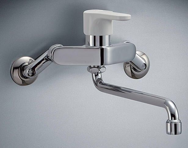 壁付シングルレバー水栓 ノルマーレS・エコハンドル(LIXIL　SF-WL435SY-JG）