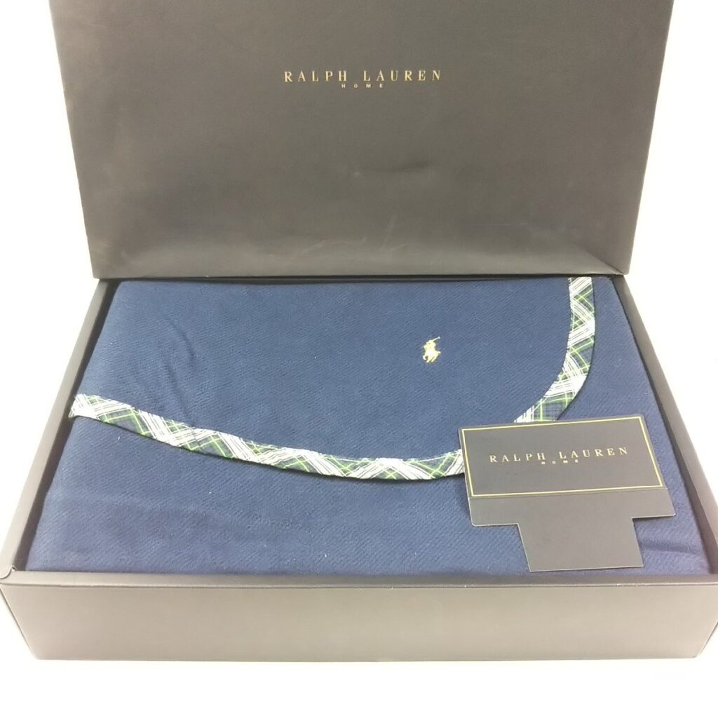未使用 RALPH LAUREN HOME ブランケット 140×200cm ギフト寝具 ラルフローレン