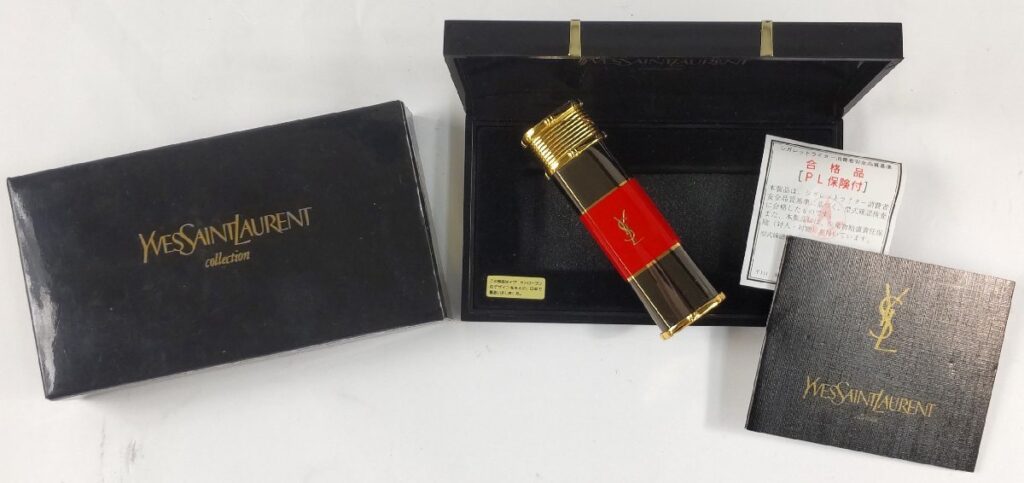ジャンク 美品 YSL イヴ・サンローラン ガスライター 動作未確認 現状品