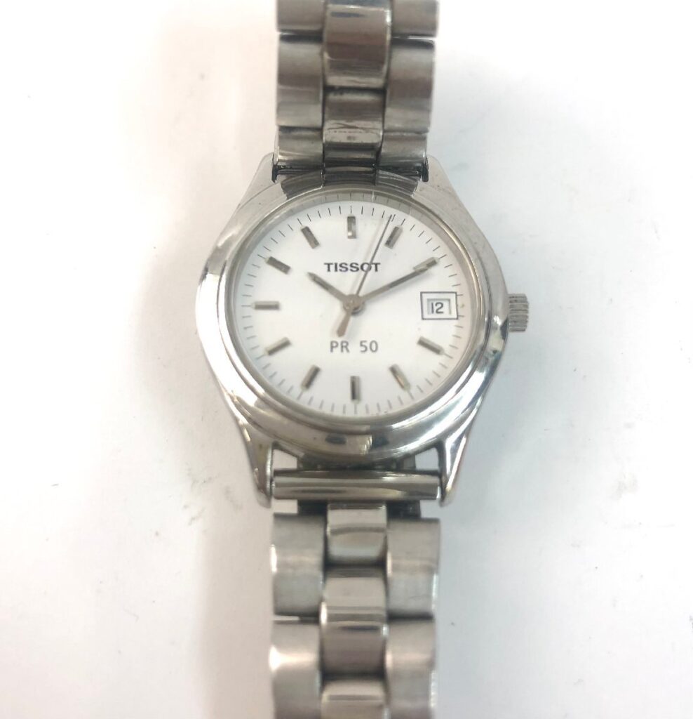 TISSOT ティソ PR50 J132/232K デイト 腕時計 電池切れ 未稼働品