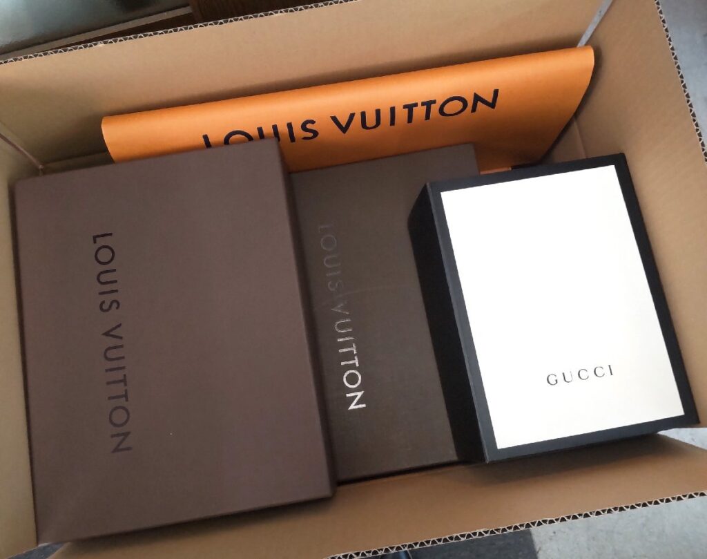 大量 各種ブランド 空き箱/袋いろいろまとめて ショッパー/ボックス/保存袋 Louis Vuitton/GUCCIなど