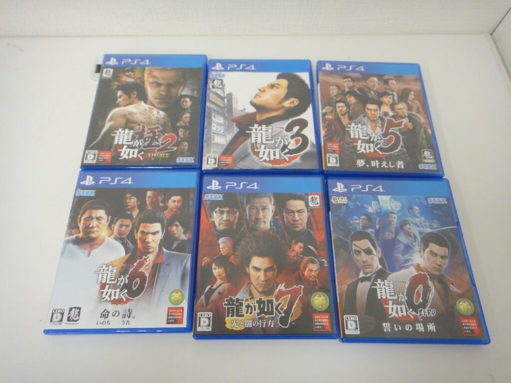 PS4用 ゲームソフト 龍が如く 2/3/5/6/7/0 まとめて