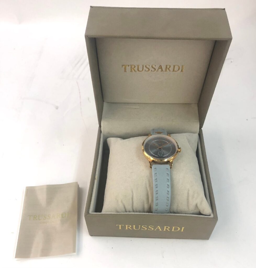 TRUSSARDI トラサルディ レディース 腕時計 245113502-53864 スモセコ 未稼働 電池切れ
