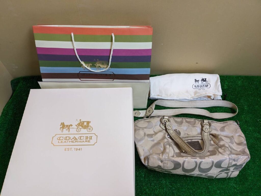 COACH コーチ K1068－16295 シルバー金具 2WAY トートバッグ ショルダーバッグ 箱 紙袋付き
