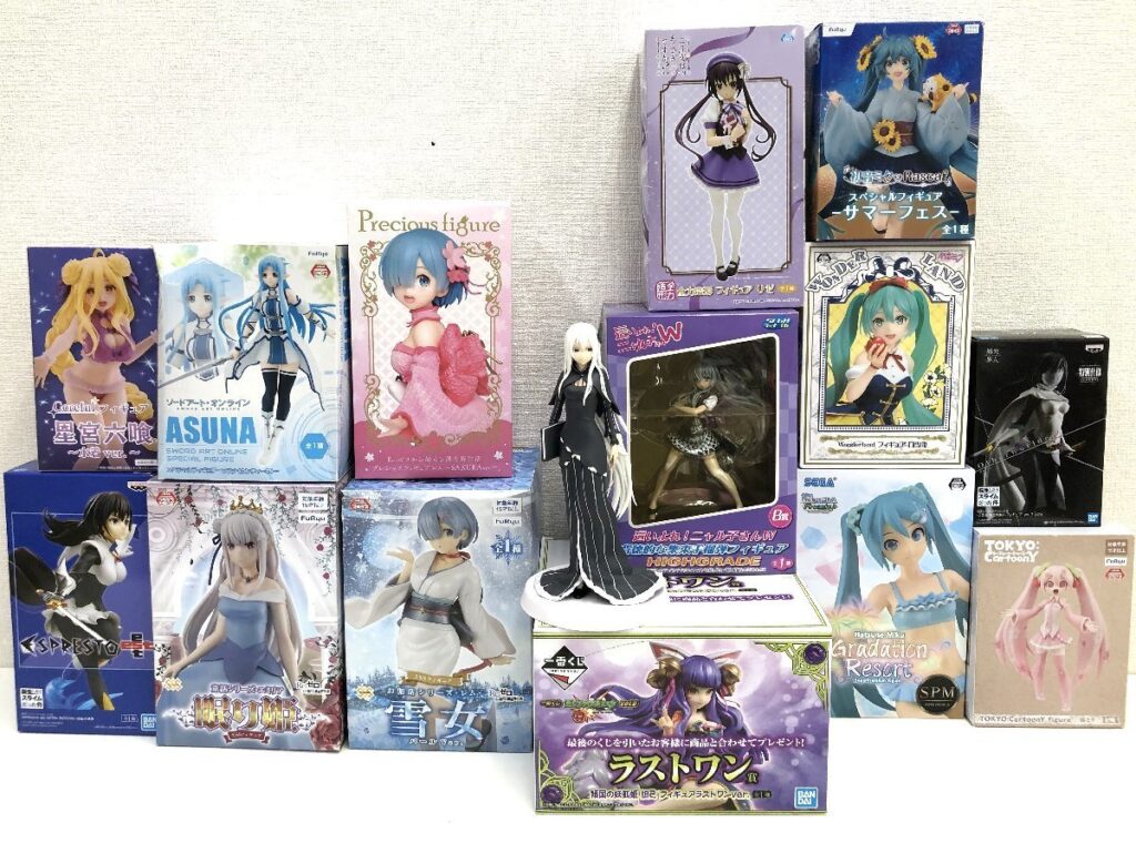 美少女フィギュア 15点 まとめ 未開封品有り 初音ミク/ソードアートオンライン/モンスターストライク 他