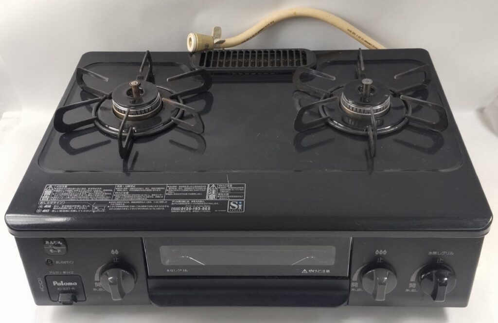 動作確認済み Paloma パロマ 都市ガス用 2口ガステーブル IC-S37-R ガスコンロ