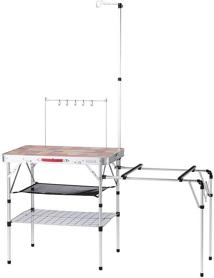 美品 Coleman コールマン オールインワンキッチンテーブル 2000031294 キャンプ アウトドア
