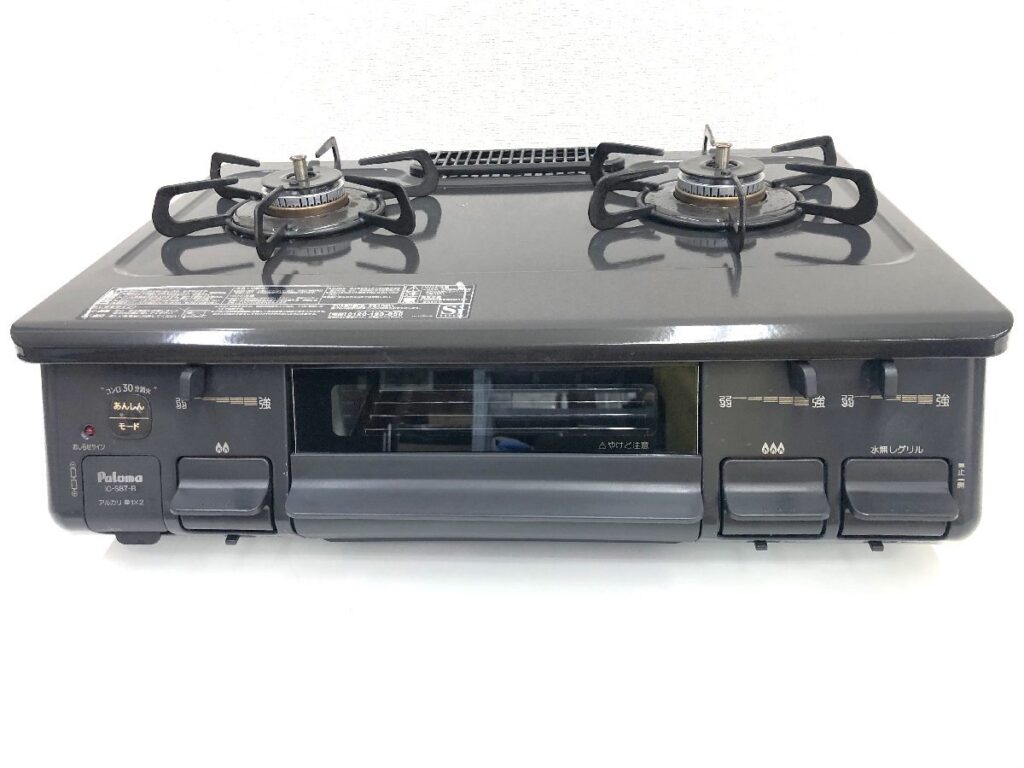 Paloma パロマ ガスコンロ ガステーブル IC-S87-1R LPガス 2021年製 右強火力 ブラック 調理器具