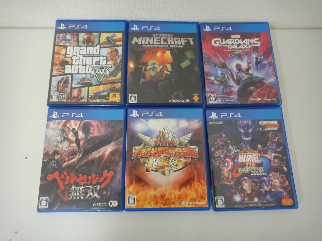 PS4用 ソフト マインクラフト/グランドセフト/ベルセルク無双 等 まとめて