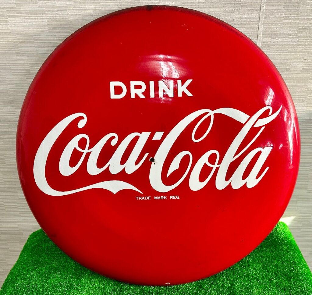 コカコーラ　丸型看板　直径約85cm