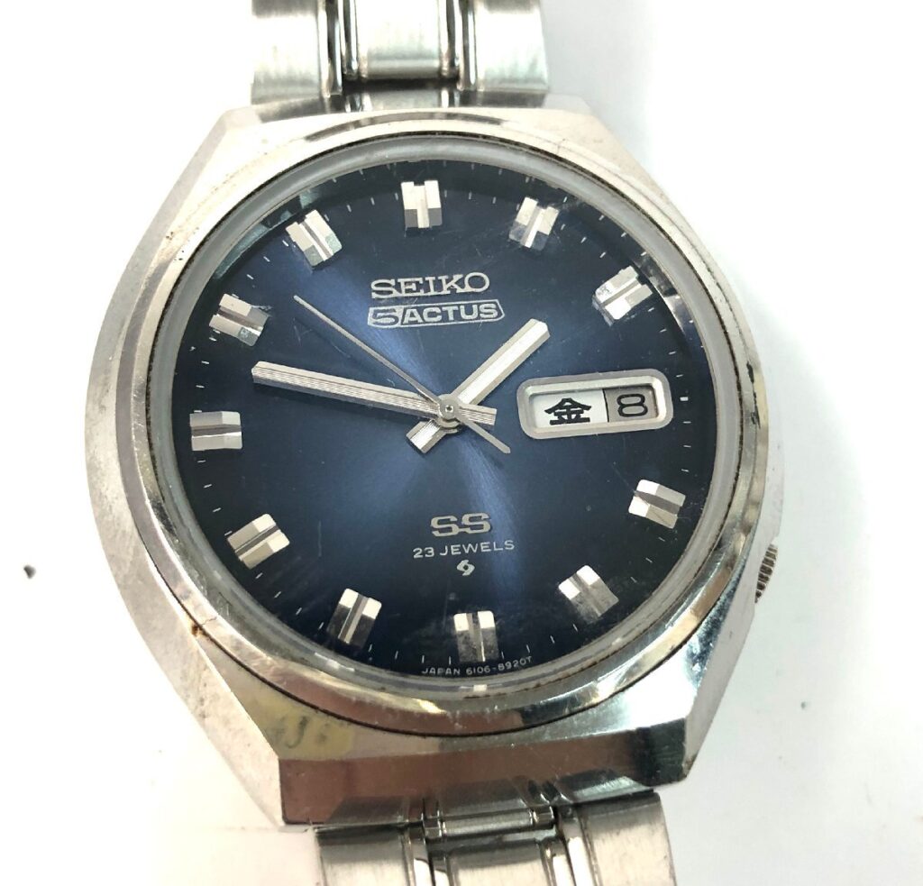 SEIKO 5ACTUS セイコー ファイブ アクタス 6106-8680 SS 23石 デイデイト 自動巻 AUTOMATIC 動作確認済