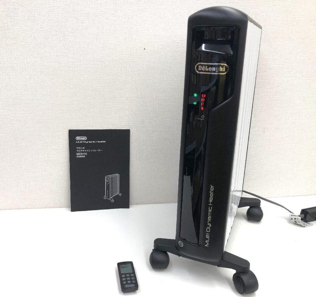 DeLonghi デロンギ マルチダイナミックヒーター MDH15-BK オイルヒーター リモコン 取扱説明書 元箱付