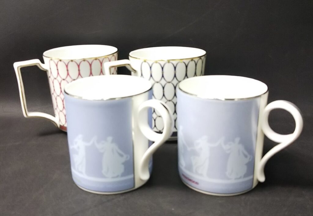 WEDGWOOD ウェッジウッド 2種ペアマグ×2 MUSE/RENAISSANCE GOLD マグカップ 洋食器