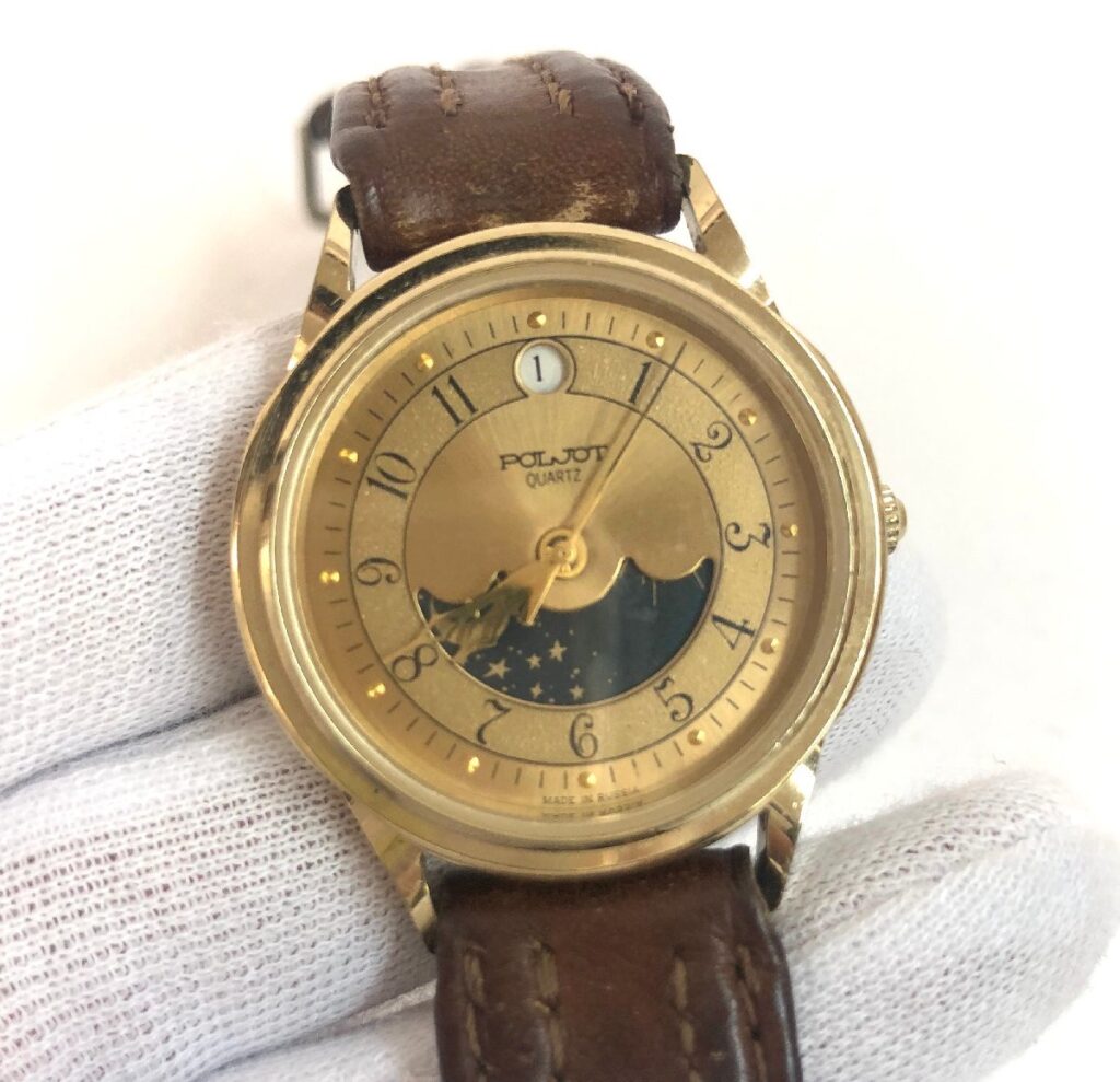 POLJOT ポレオット ムーンフェイズ 腕時計 クォーツ 144903 メンズ