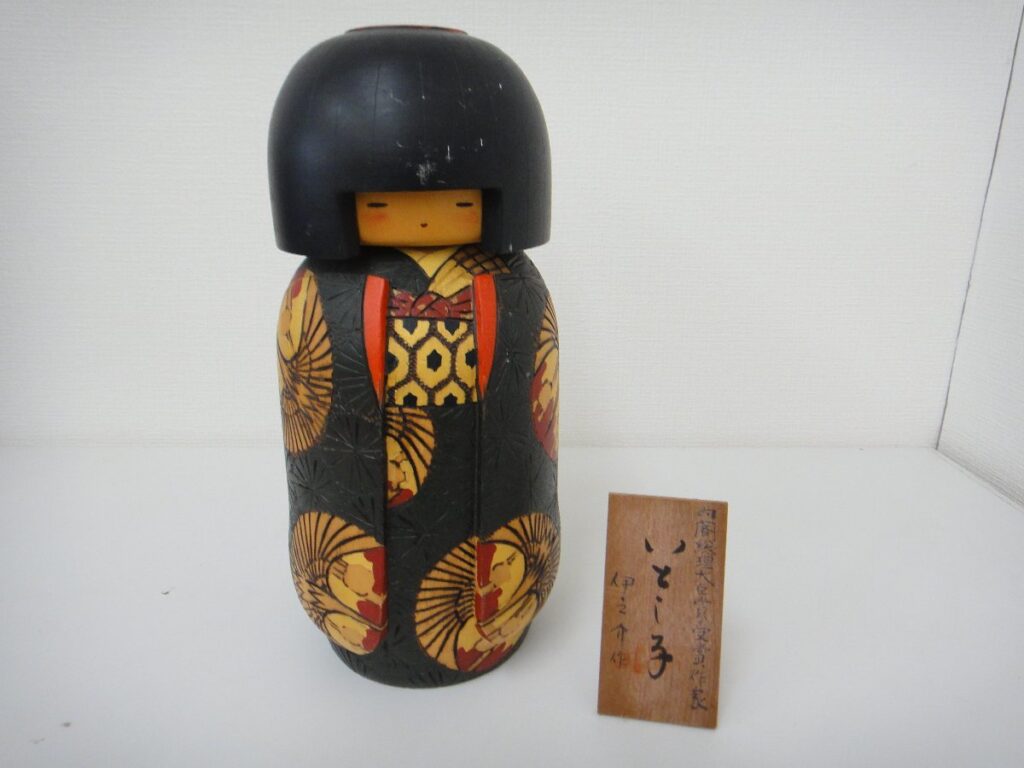 伊之介 作/こけし『いとし子』高さ約33cm