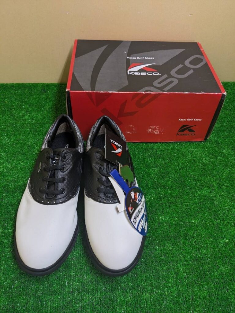 KASCO キャスコ ゴルフシューズ メンズ ホワイトブラック KMSS-0118 25.5cm