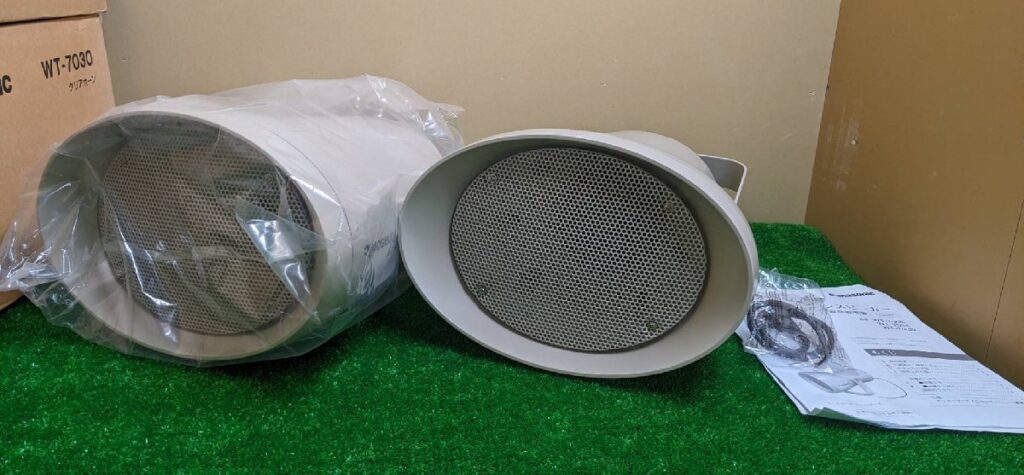 Panasonic パナソニック WT-7030 クリアホーン 音響設備　2個セット 動作未確認