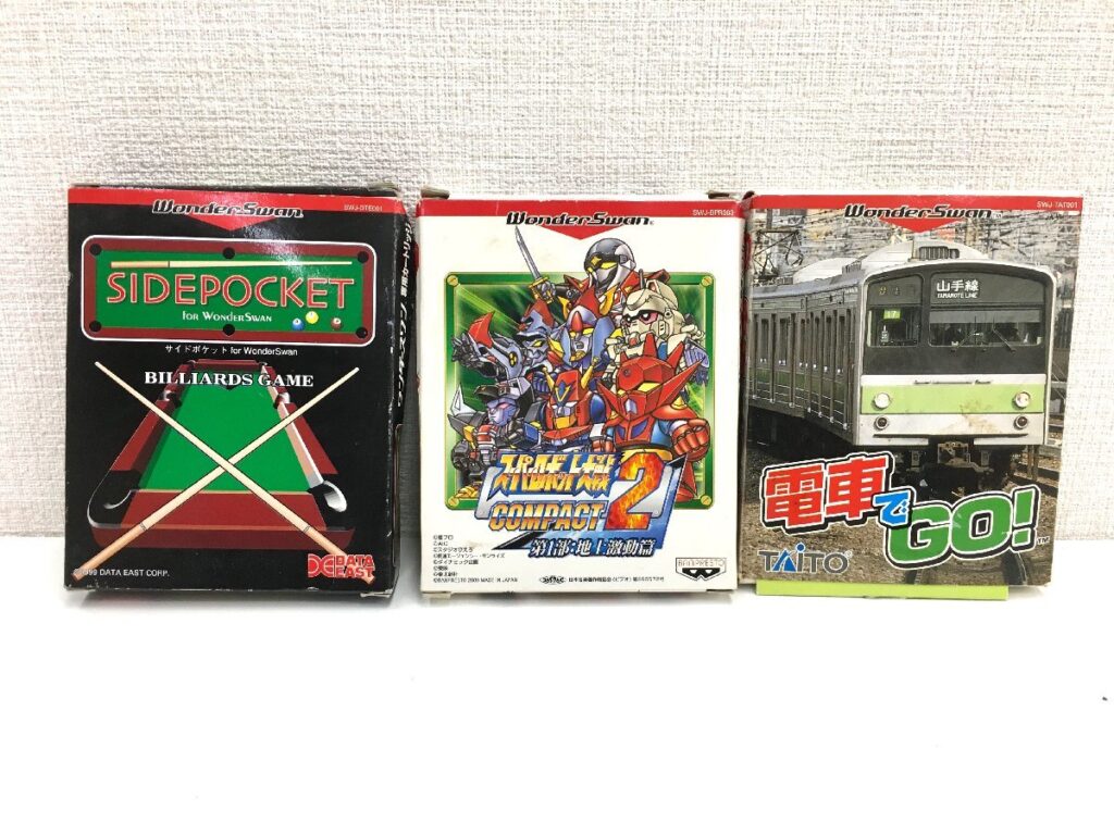 WonderSwan ワンダースワン ソフト 3点 まとめ売り 電車でGO!/他 動作未確認