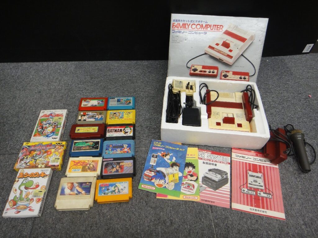 ニンテンドー ファミリーコンピューター 本体 HVC-001 ソフト まとめて 動作未確認