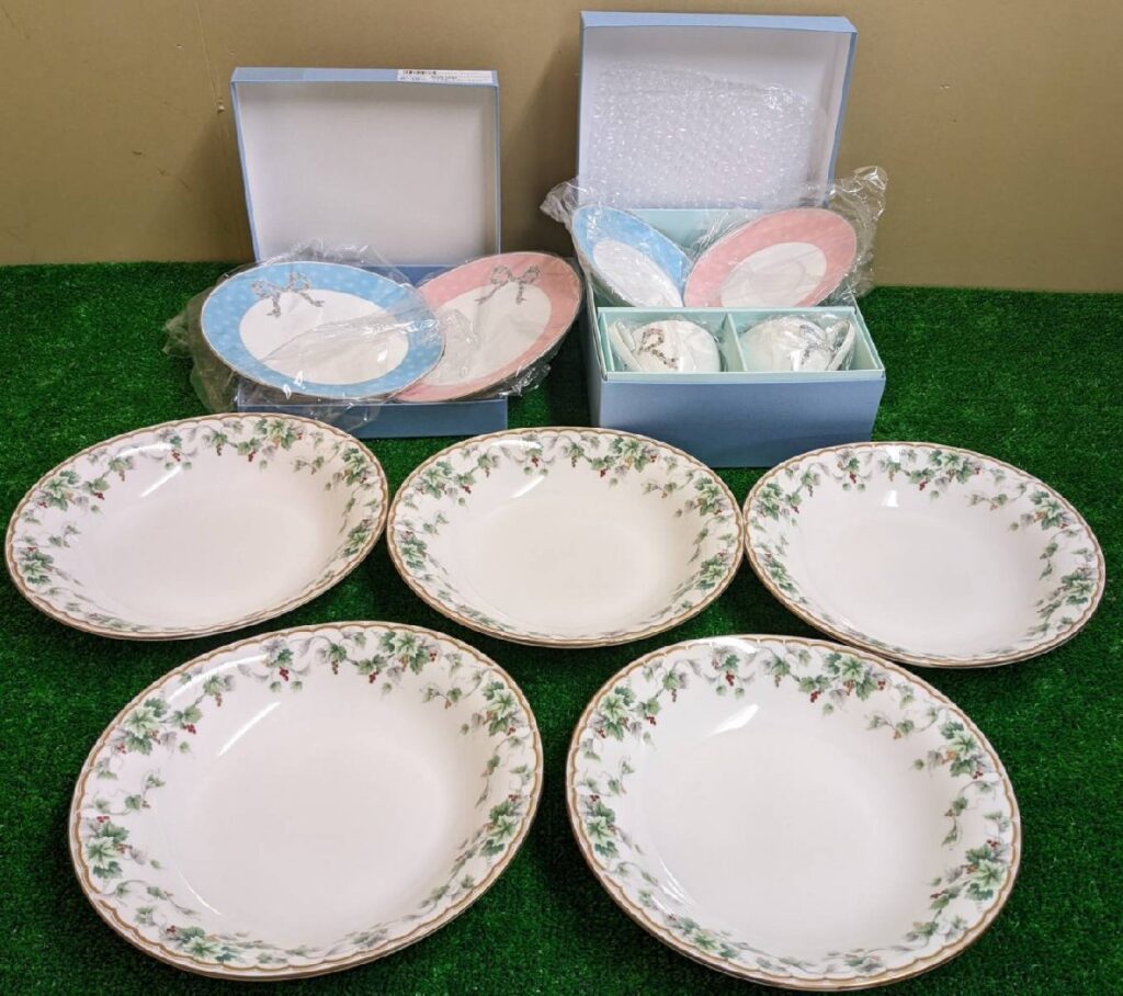 NARUMI 食器 まとめ売り ペアデザートプレートセット+6ピース・ペアコーヒーセット+カレー皿セット