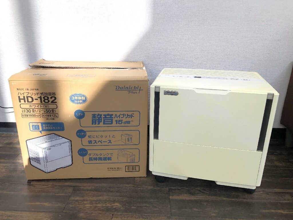 Dainichi ダイニチ ハイブリット式 加湿器 HD-182 2016年製 ホワイト 木造和室30畳/洋室50畳 静音 空調家電