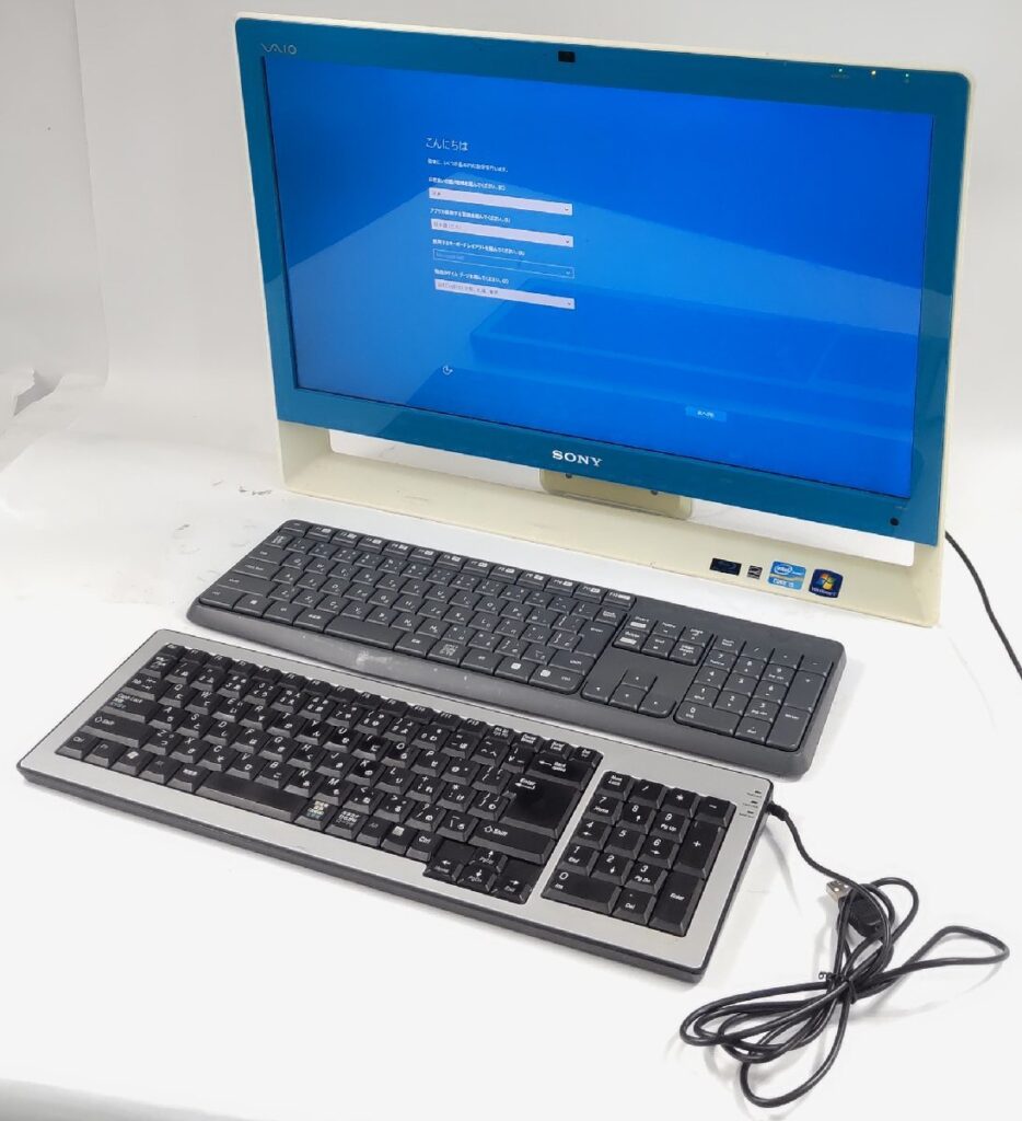 通電確認済み 初期化済み SONY VAIO PCG-11413N 21.5型モニタ一体型PC パソコン キーボード付き 現状品