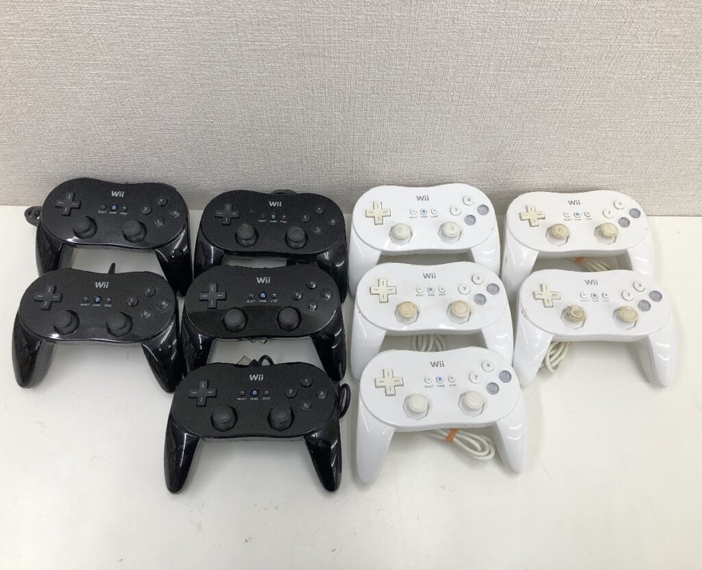 Nintendo ニンテンドー Wii クラシックコントローラ まとめ 10点 RVL-005 ホワイト ブラック
